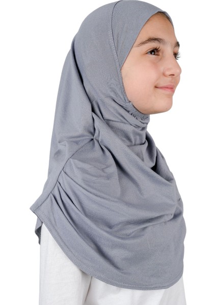Pratik Hazır Geçmeli Çocuk Şal Koyu Gri fırsatları