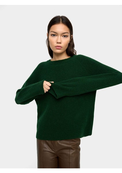 Örme Yuvarlak Yaka Kazak