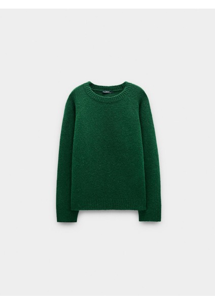 Örme Yuvarlak Yaka Kazak indirimleri