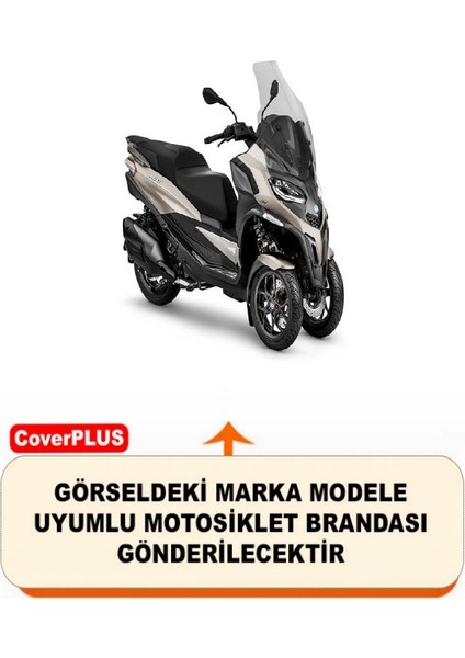 Piaggio Mp3 530 Arka Çanta Uyumlu (Gri) Motorsiket Brandası Motor Örtüsü Çadır Su Geçirmez Motosiklet Kılıfı Motor Brandası fiyatları