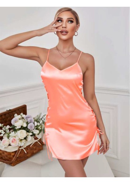 Yavruağızı Saten Gecelik