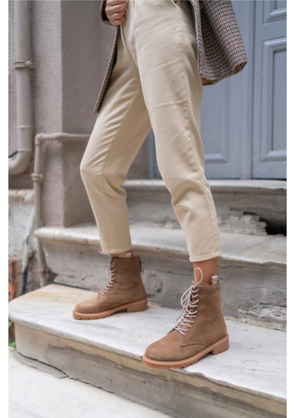 Alvis Kadın Bej Gercek Suet Postal Bot indirimleri