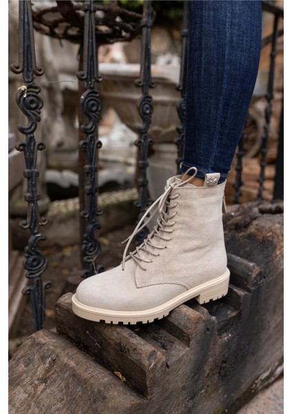 Alvis Kadın Bej Gercek Suet Postal Bot indirimleri