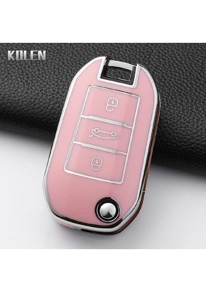 Peugeot - Cıtroen - Opel Sustalı Karbon Malzeme Siyah Anahtar Kılıfı