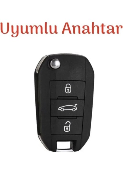 Peugeot - Cıtroen - Opel Sustalı Karbon Malzeme Siyah Anahtar Kılıfı fiyatları