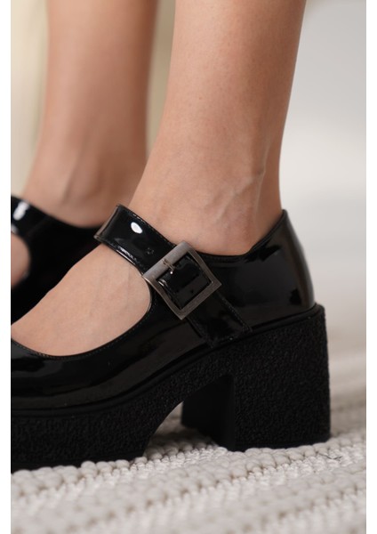 Neleh Kadın Siyah Rugan Günlük Ayakkabı indirimleri