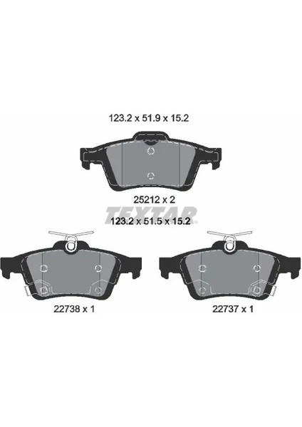 2521204 Arka Fren Balatasi 1936698 2019129 G1FY2M008AB