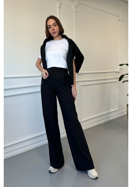 Paraşüt Kumaş Orjinal Eşofman Altı- Siyah