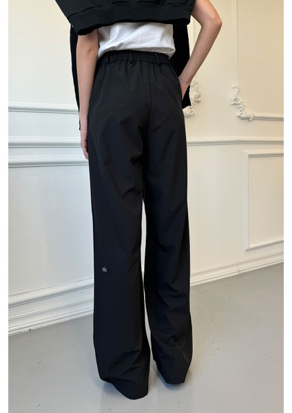 Paraşüt Kumaş Orjinal Eşofman Altı- Siyah