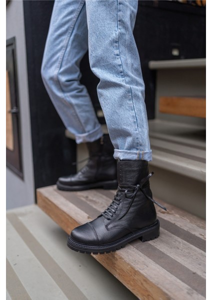 Beboo Kadin Siyah Floter Gercek Deri Bot indirimleri