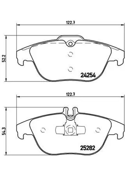 P50104 Arka Fren Balatasi A0054204920 A0054205120 A0074206120