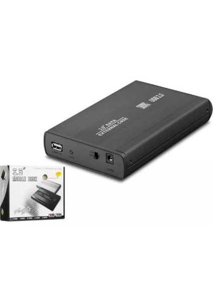 Hadron HDX1753 HDD Kutusu Usb2.0 Metal Sata 3.5" Siyah