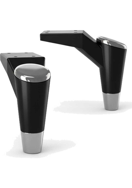 Maya Ayak 15 cm Siyah-Krom Mobilya Kanepe Sehpa Tv Ünitesi Koltuk Genç ve Çocuk Odası Ayağı fiyatları