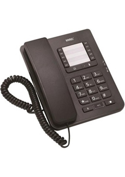 Karel TM142 Siyah Masa Üstü Telefon TM-142
