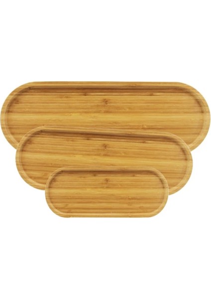 Mdb 3'lü Oval Sunum Tabağı Seti