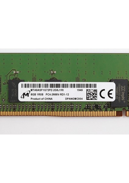 8gb 1rx8 PC4-2666V-RD1-12 Ecc MTA9ASF1G72PZ-2G6J1RI Server Ram Bellek fiyatları