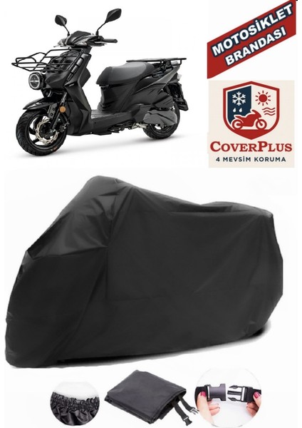 Sym Xpro Iı 125 Motor Brandası Siyah Motorsiket Brandası Motor Örtüsü Çadır Su Geçirmez Motosiklet Kılıfı Motor Brandası