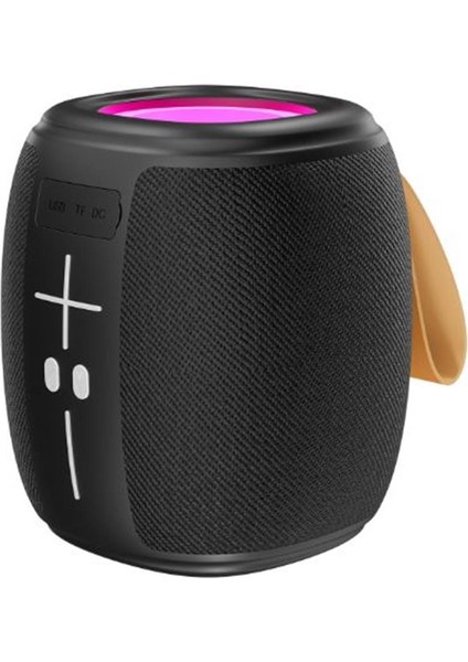 Mikado MD-888 Cube Siyah 5W 1200MAH Bt-Tf-Usb-Led Işıklı Speaker Hoparlör
