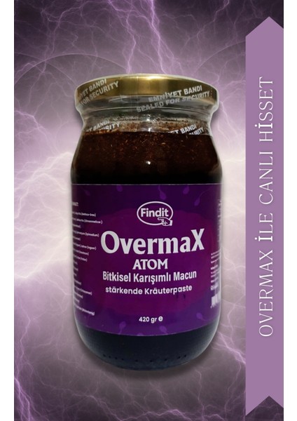 Overmax Bitkisel Karışımlı Atom Macun 420 gr
