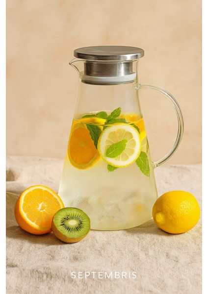 Borosilikat Cam Sürahi Karaf 1,5 Lt modelleri