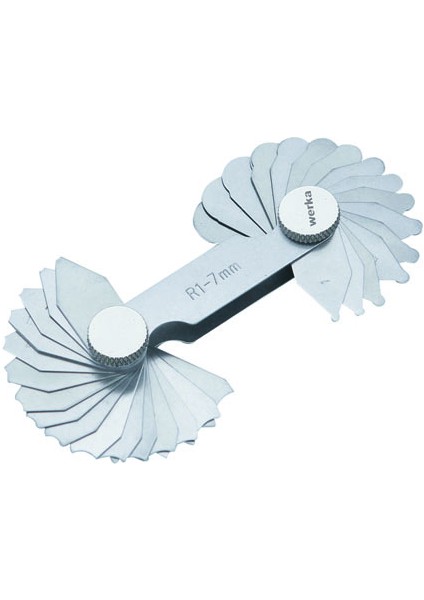 Radyus Mastarı 15 Bıçak R15.5-25MM