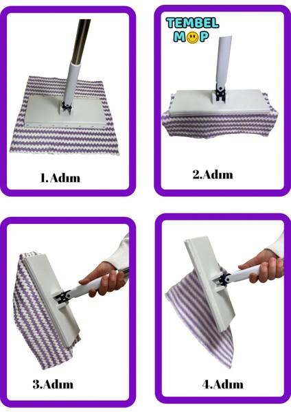 Tembel Mop Tüm Bezleri Kendi Alabilen Otomatik Mop Yüzey Temizlik Havlusu Kullan At Bezler Için indirimleri