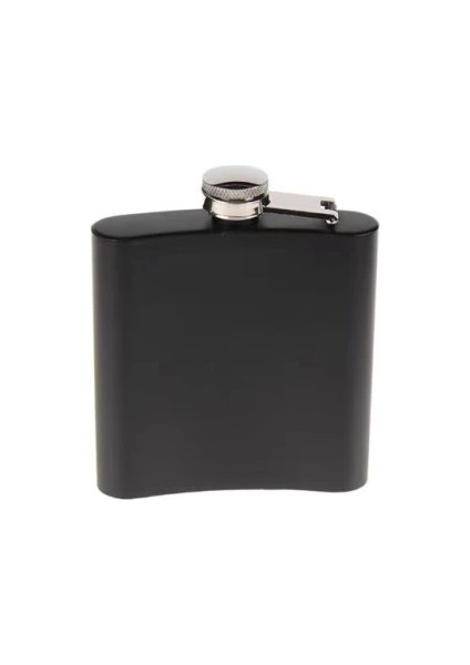 Litae Trend Siyah 6 Oz Çelik Cep Içki Kanyak Matarası