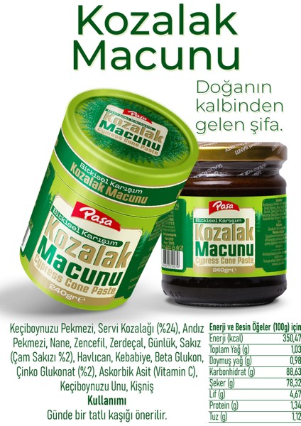 Kozalak Macunu 240 gr fırsatları