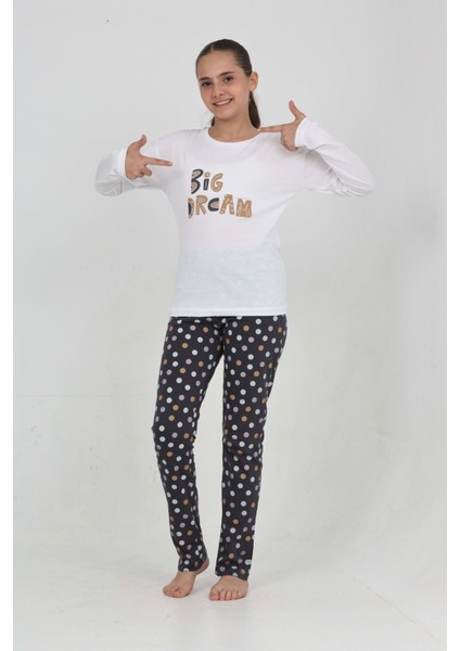 Kız Çocuk Big Dream Baskılı Pijama Takım fiyatları