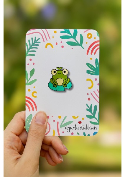 Oturan Kurbağa Rozeti