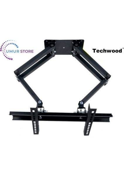 32TEC900 32'' Hd Smart 32”- 55” Inç / 82-140 Ekran LCD LED Tv Çift Kollu Hareketli Duvar Askı Aparatı