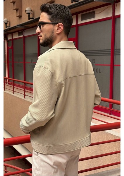 Erkek, Fitil Desenli, Gömlek Yaka, Rahat Kesim, Mevsimlik-Baharlık Ceket 618 indirimleri