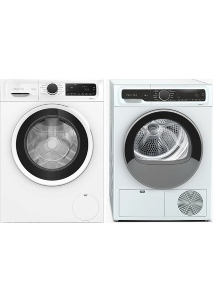 Iki Li Set 9kg Çamaşır Makinesi ( Leke Uzmanı ) ve 9kg Kurutma Makinesi ( Isı Pompalı ) Tüm Türkiye Gönderimi