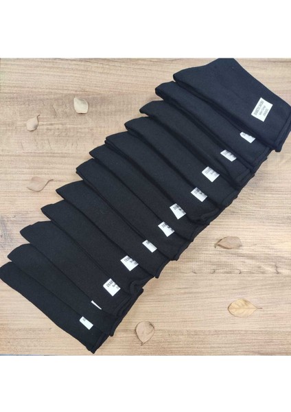 12 Çift Kadın Lastiksiz Çorap Dikişsiz Rahat Lastik Düz Pamuklu Diyabetik