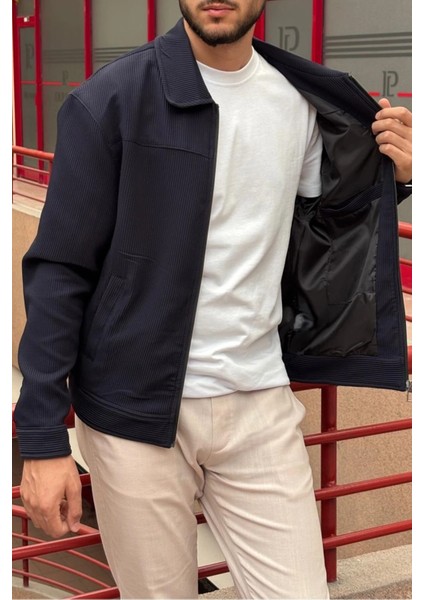 Erkek, Fitil Desenli, Gömlek Yaka, Rahat Kesim, Mevsimlik-Baharlık Ceket 618 indirimleri