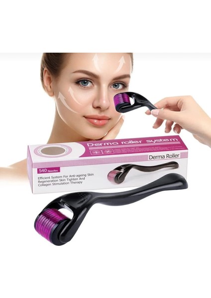 Dermaroller Titanyum Uçlu 540 Iğneli Derma Roller 1 MM modelleri