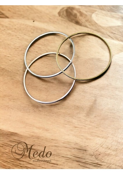 Genç Kızlara Özel Üçlü Kombin Çelik Kelepçe – Altın, Gümüş ve Bakır Kaplama Zarif Bileklik Seti fiyatları