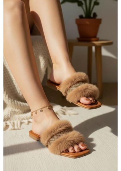Kadın Günlük Terlik Peluş Içi Yünlü Kürklü Terlik Misafir Çeyiz Bohça Gelin Ev Terliği modelleri