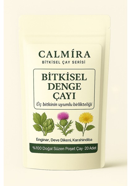 Enginar - Deve Dikeni - Karahindiba 20 Süzen Poşet Çay (Bitkisel Denge Çayı)