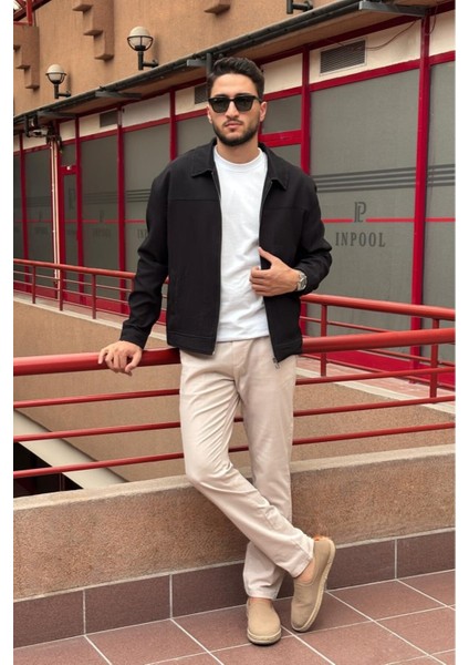 Erkek, Fitil Desenli, Gömlek Yaka, Rahat Kesim, Mevsimlik-Baharlık Ceket 618