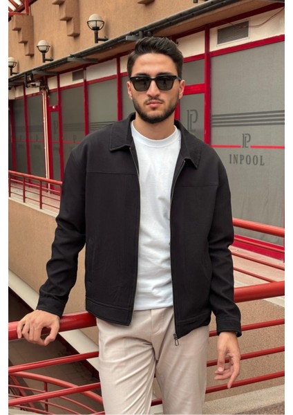 Erkek, Fitil Desenli, Gömlek Yaka, Rahat Kesim, Mevsimlik-Baharlık Ceket 618