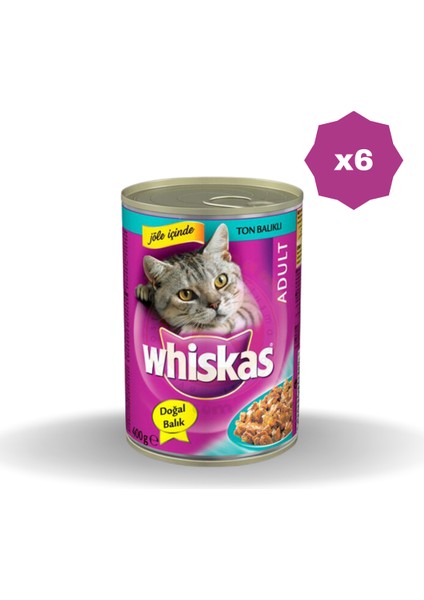 Kedi Maması Ton Balıklı 400 gr - (6 Adet)