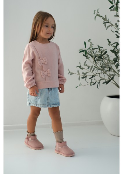 Kodiaq Kız Çocuk ve Bebek Kışlık Süet Pembe Bot | Ortopedik Kaymaz Taban, Sıcak Tutan Kürklü Bot fiyatları