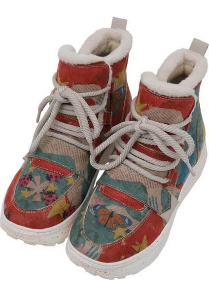 Kadın Vegan Deri Çok Renkli Bot - Paper Animals Tasarım