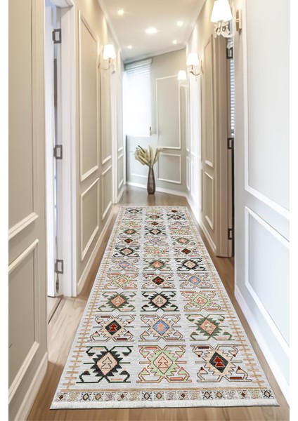 Pamuk Dokuma Taban Kaymaz Yıkanabilir Modern Yolluk Salon Yolluğu Mutfak Yolluğu Koridor Yolluğu Antre Halıları