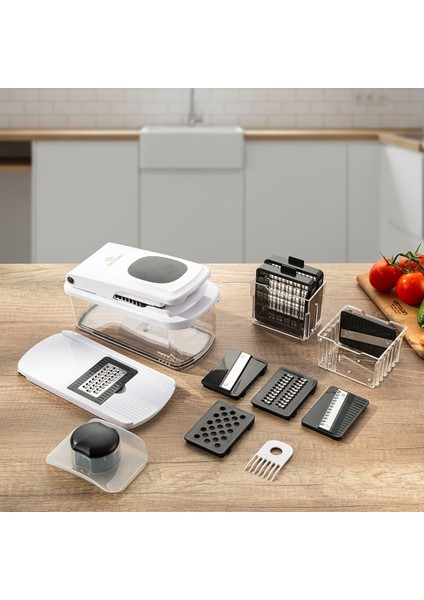 Smart Hazneli Doğrayıcı Beyaz 10 Parça modelleri