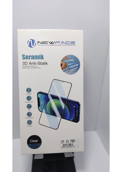 iPHONE 15 Pro Ekran Koruyucu 9h Seramik 3D Anti-Statik fiyatları