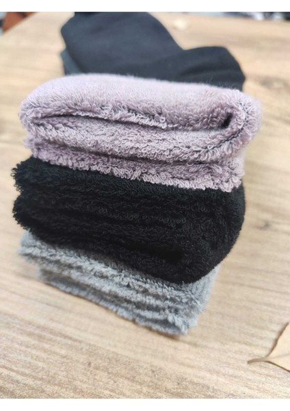 3 Çift Kadın Kıvrık Havlu Kışlık Çorap Desenli Pamuklu Çorap fiyatları