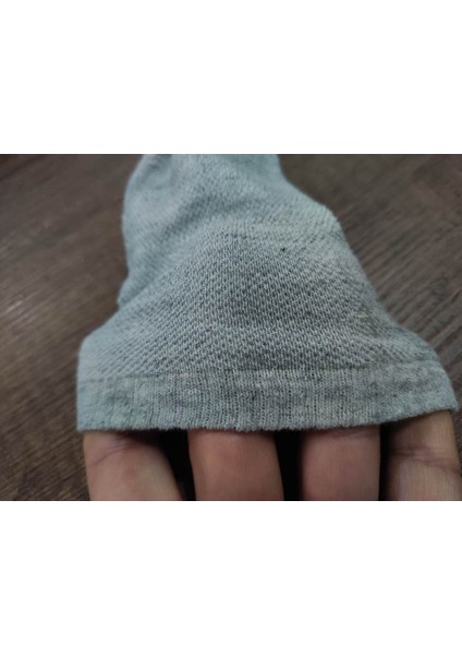 3 Çift Altı Kaydırmaz Baskılı Pamuklu Tavaf Çorabı Üstü File Örgülü fırsatları