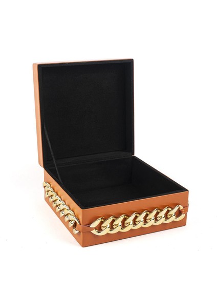 Turuncu Glod Takı Kutusu 22X22X11 cm fiyatları